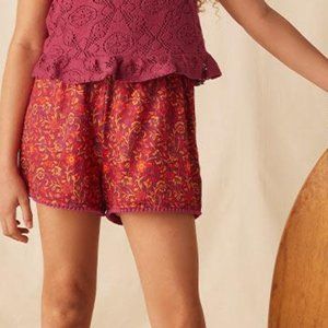 Matilda Jane Catch The Waves Knit Gauze Smocked Shorts New With Tags